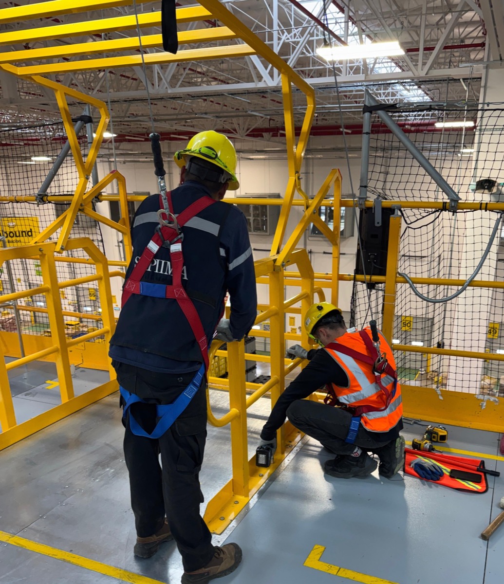 Estructura metálica y plataforma industrial fabricada por SEPIIMA
